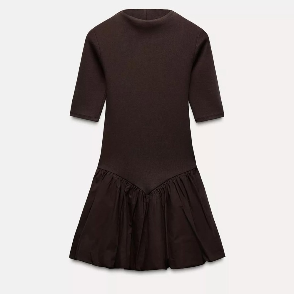 Zara Dark Brown Mini Dress